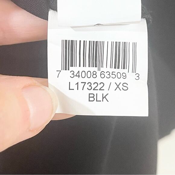 Karen Kane Mini Shift Dress Asymmetric Front Hem Sleeveless Women size XS Black - Picture 8 of 11